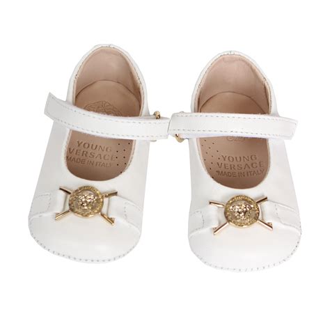 Young Versace Baby Girls Crib Shoes